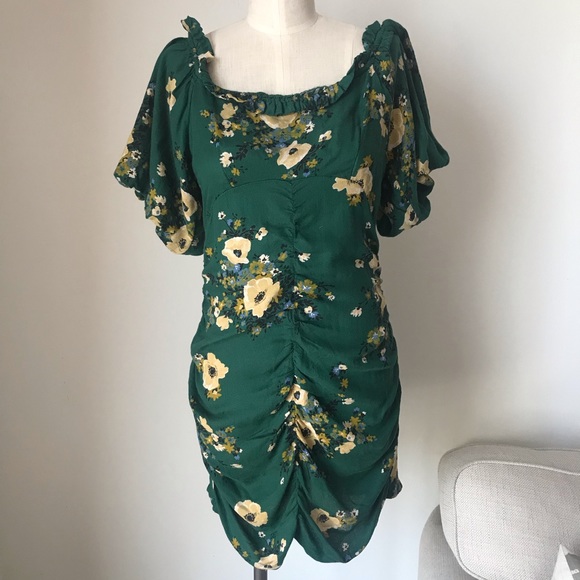 UO Ruched Off Shoulder Bodycon Mini Dress - Picture 5 of 8